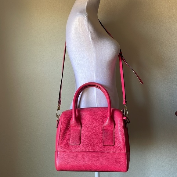 Kate Spade Bright Pink Top Handle Leather Satchel - Picture 2 of 11